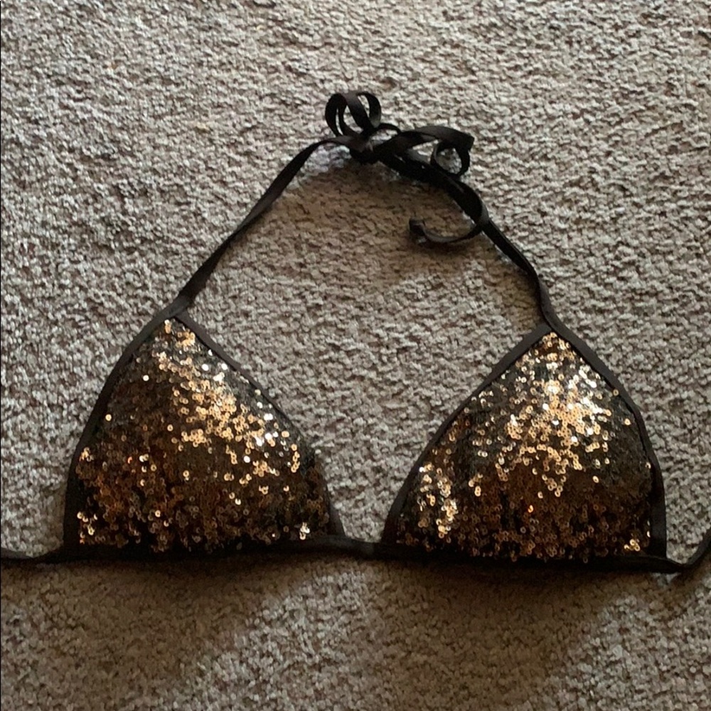 Sequin bikini top